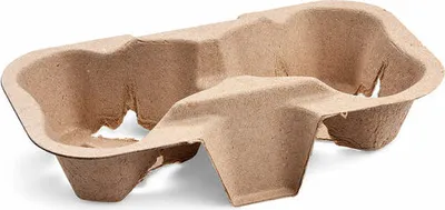 Produktbild von 250x Getränkehalter Tragetablett Becherhalter 2 Becher Coffee to Go 19x11cm