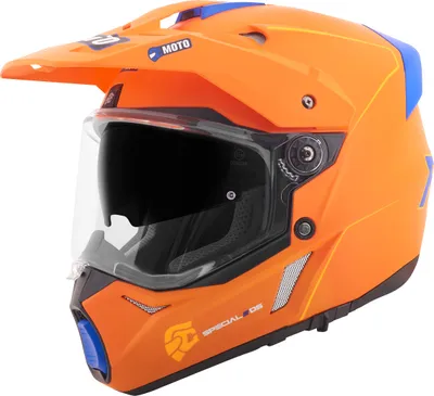 Image de FC-Moto Merkur Pro Straight Enduro casque, orange mat, M