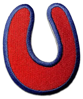 Produktbild von Buchstabe U - 6.3x5.2cm: Alphabet Buchstaben Einzeln Auswählbar - Aufnäher, Bügelbild, Aufbügler, Applikationen, Patches, Flicken, Zum Aufbügeln
