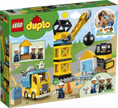 Zdjęcie produktu dla LEGO DUPLO Wrecking Ball Demolition Set, Zestaw do budowania, 2 lat(a), 56 szt., 1,28 kg