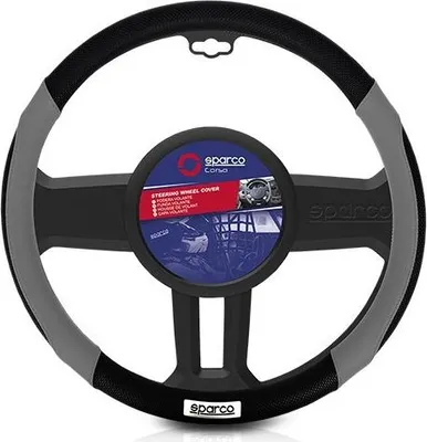 Produktbild von SPARCO SPC1113GR Lenkradbezug Rutschfest Polyurethan Grau Lenkradhülle
