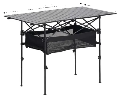 Produktbild von Campingtisch, höhenverstellbar, leichtes Design, Schwarz