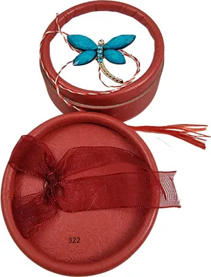Produktbild von Martisor Märzchen Charm Anhänger als Türkis Libelle aus Metall in Box 322