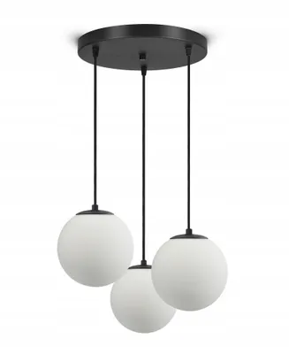 Obrázek produktu pro Luxolar LED závěsné svítidlo 3 světla G9 15W - Stropní svítidlo se skleněnými koulemi do obývacího pokoje - Závěsné svítidlo ložnice, kuchyně