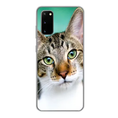 Produktbild von MuchoWow® Handyhülle Schutzhülle Hülle für Samsung Galaxy S20 Katze - Porträt - Augen Silikon Softcase Handy Hülle - Bild