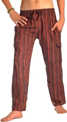 Produktbild von Haremshose "Happening" für Herren - bequeme Fischerhose für Fitness, Sport & Freizeit, rot XL