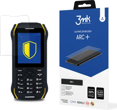 Produktbild von 3mk Display Schutzfolie ARC+ für MyPhone Hammer Delta 0,17mm Self-Heal