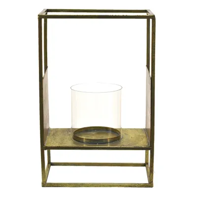Produktbild von Clayre & Eef Windlicht 25x15x38 cm Kupferfarbig Metall