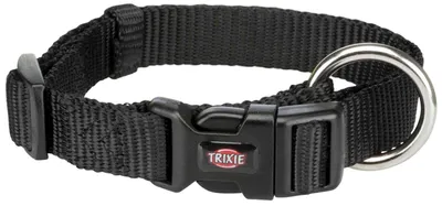 Produktbild von TRIXIE Premium Halsband, S–M: 30–45 cm / 15 mm, schwarz