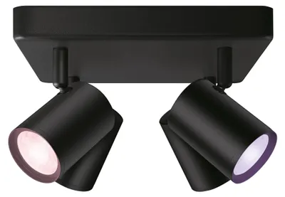 Image de Philips Wiz Colors 8719514554573 IMAGEO 4xGU10 4x5W/345lm 2200-6500K+RGB noir