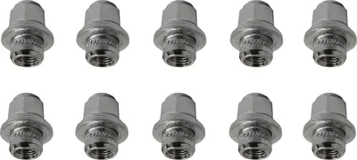 Produktbild von 10x Radmutter M12x1,5 Flachbund chrom 37 mm | Schlüsselweite 21 mm kompatibel mit Suzuki Across AWD A5Z4 Swace AMZ4