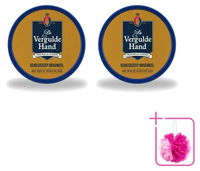 Produktbild von 2 x De Vergulde Hand Original Scheerzeeptablet - 75 g - Sparpackung - 2 Stücke