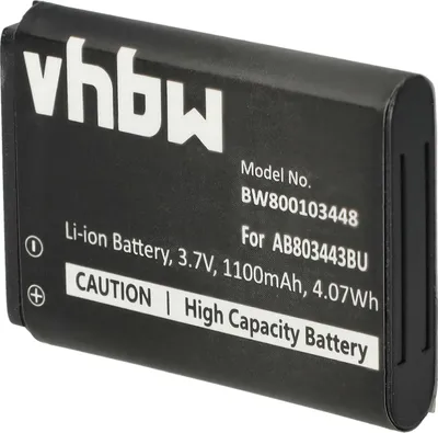 Produktbild von vhbw Akku Ersatz für Samsung AB803443BU für Handy Smartphone Telefon (1100 mAh, 3,7 V, Li-Ion)