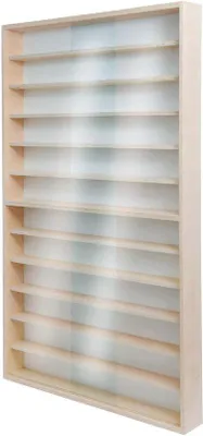 Produktbild von Famanu Vitrinenschrank für Modelleisenbahn-Sammler - Hangvitrine für H0 und N Maßstab