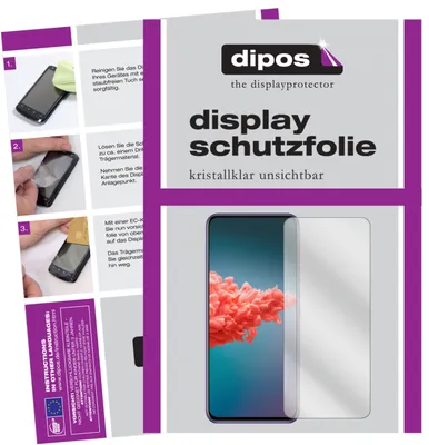 Produktbild von 2x Schutzfolie für ZTE A20 5G klar Displayschutzfolie Folie Display Schutz dipos