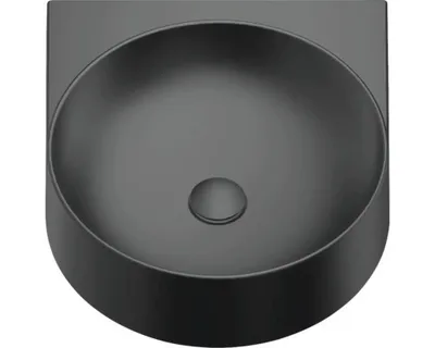 Image de Lavabo RAVAK Yard, céramique noire, dimensions : 405 x 500 x 125 mm, référence : XJX0D240002
