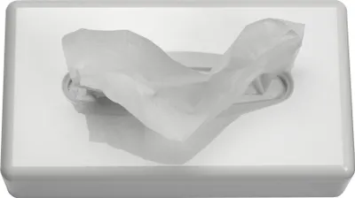 Produktbild von 1 Stück Kosmetikboxen-Spender, weiß für 100er Kosmetikboxen HY-88687