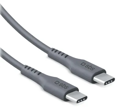 Produktbild von SBS USB-C 2.0 Kabel 60W, 2 Meter, zum Laden und zur Datenübertragung