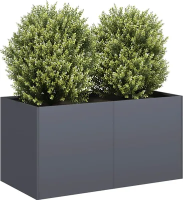 Produktbild von Möbel Pflanzkübel Anthrazit 80x40x40 cm Kaltgewalzter Stahl - Beete 860670