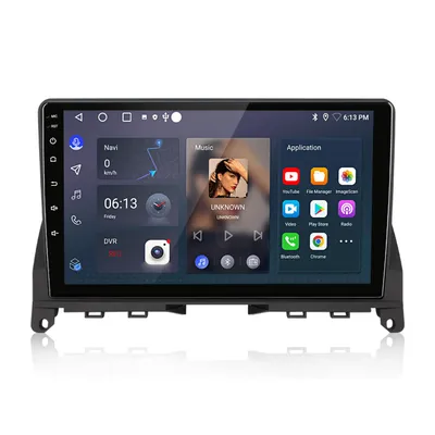 Obrázek produktu pro Autorádio s Carplay a Androidem 15 pro Mercedes-Benz C-třída W204 S204 (2006-2011), s GPS navigací, Wi-Fi, Bluetooth, DAB+, ovládáním na volantu, USB a RDS, s procesorem DSP