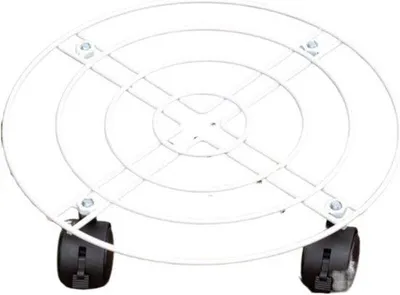 Immagine prodotto di Carrello per piante con ruote bloccabili, bianco, 30 cm, per interni/esterni