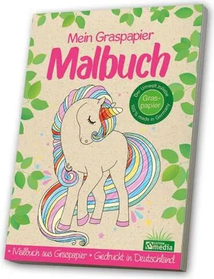 Produktbild von Malbuch GraspapierEinhorn