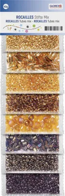 Obrázok produktu pre Glorex Rocailles/pins hnedé farby mix