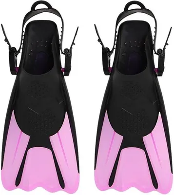 Produktbild von Famanu Schnorchelflossen verstellbar - kurze Größe 39-43 - rosa