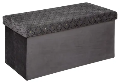 Produktbild von Hocker mit Stauraum 2in1 LIAM, zusammenklappbar, 76 x 38 cm