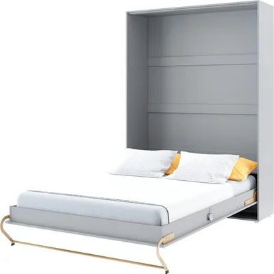 Produktbild von Schrankbett 140 x 200 Vertikal CP-01 Grau LENART CONCEPT PRO Wandklappbett