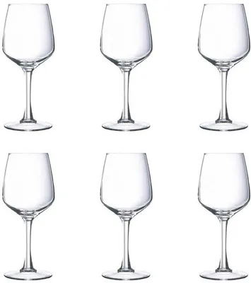 Produktbild von Unyqoos® 6er-Set transparente Trinkgläser 310 ml – hochwertiges Glas, spülmaschinenfest, für Wasser & Saft, Haushalt und Gastronomie