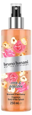 Obrázok produktu pre Bruno Banani Sweet Fantasy Rose & Popcorn Mgiełka do ciała i włosów, 250 ml