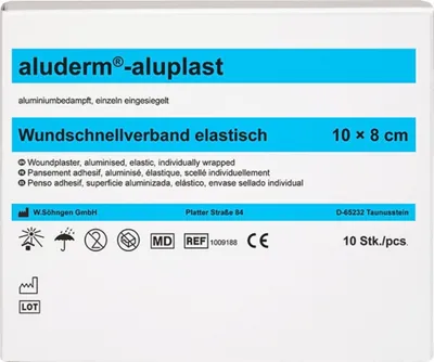 Produktbild von Wundpflaster aluderm-aluplast elastisch 1mx8cm