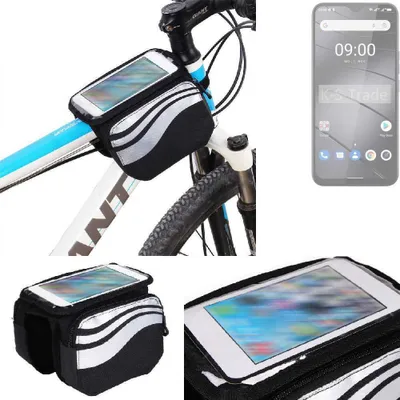 Produktbild von K-S-Trade Rahmentasche Fahrrad-Halterung kompatibel mit Gigaset GS5 Rahmenhalterung Fahrrad Handyhalterung Fahrradtasche Handy Smartphone Halterung