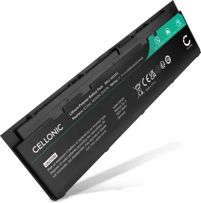 Produktbild von CELLONIC 1x Akku für Notebook Kompatibel mit Dell Latitude 12 E7250, Latitude 12 (E7250-5755), Latitude 12 (E7250-5892), WD52H - (2400mAh, 11.1V)