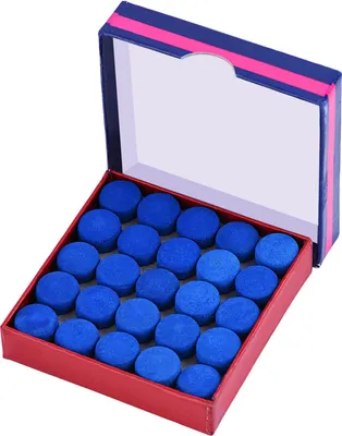 Immagine prodotto di 50 pezzi di puntali per stecca, punta blu adesiva da 13 mm, per biliardo e snooker