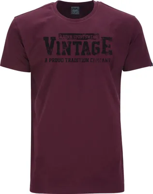 Produktbild von Übergrößen T-Shirt Vintage schwarz AHORN SPORTSWEAR Maroon Red 10XL