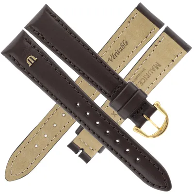 Produktbild von Maurice Lacroix Ersatzband Damen 15 mm Galant braun Schließe goldfarben