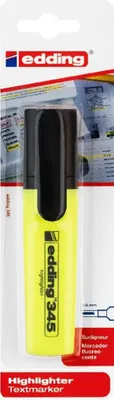 Obrázok produktu pre edding 345 zvýrazňovač žltý (blistrové balenie po 1 ks)