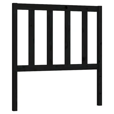 Produktbild von vidaXL Kopfteil Schwarz 81x4x100 cm Massivholz Kiefer