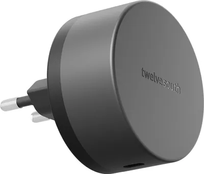 Zdjęcie produktu dla Bezprzewodowa ładowarka Twelve South PowerBug EU (35W) - zamienia gniazdko w stację ładującą - szybkie ładowanie do 35W - kompatybilna ze smartfonami, iPadami, AirPodsami Qi2 i MagSafe