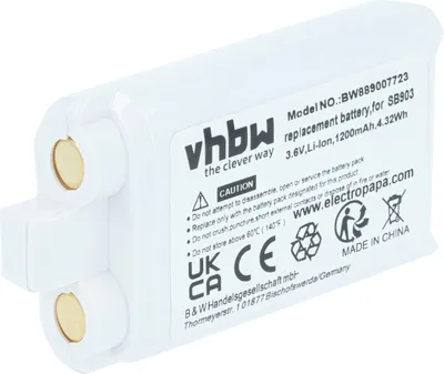 Produktbild von vhbw Akku kompatibel mit Shure SLXD1, SLXD3, SLXD2, SLXD5 Digitales Funksystem, Taschensender (1200 mAh, 3,7 V, Li-Ion)