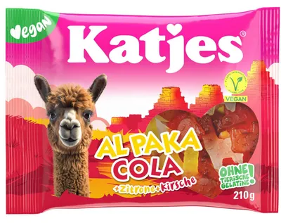 Obrázek produktu pro Katjes Al Paka Cola ovocné želé s příchutí coly balení 210 g