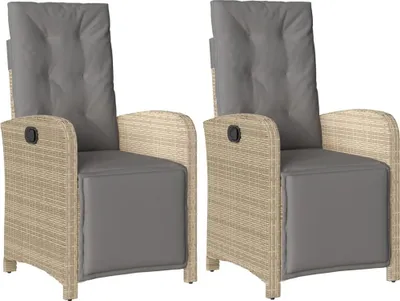 Two identical outdoor chairs are shown against a white background.