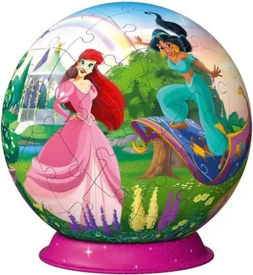 Immagine prodotto di Puzzle Ball 3D, Principesse Disney, 72 pezzi numerati, Ravensburger, Dai 6 anni in su