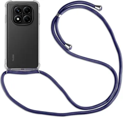 Produktbild von Handykett für Xiaomi Redmi Note 14 Pro+ Hülle mit Kordel Handyhülle mit Band in Blau