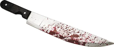 Produktbild von PxP 61053 - Blutiges Messer 51cm - Kunststoff, Halloween Kostüm Zubehör
