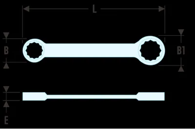 Image de Facom Doppelringschluessel gerade 10x11mm