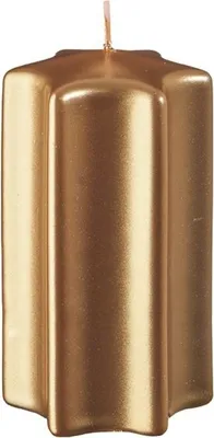 Produktbild von Stimmungsvolles Kerzenlicht Kerzen Sternkerzen Gold 10 x 6 cm (8 Stück)