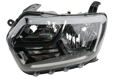 Zdjęcie produktu dla Reflektory pasujące do samochodu Dacia DUSTER, model HM_, produkcja od 10/2017, żarówki H7 i H1, lewa strona, numer części: 260609367R, marka: Johns